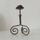 Antique wrought iron candlestick
