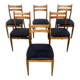 Six vintage Scandinavian chairs