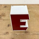 Vintage red facade letter e , 1970s