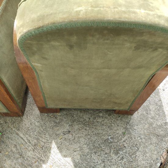 Pair of art deco armchairs