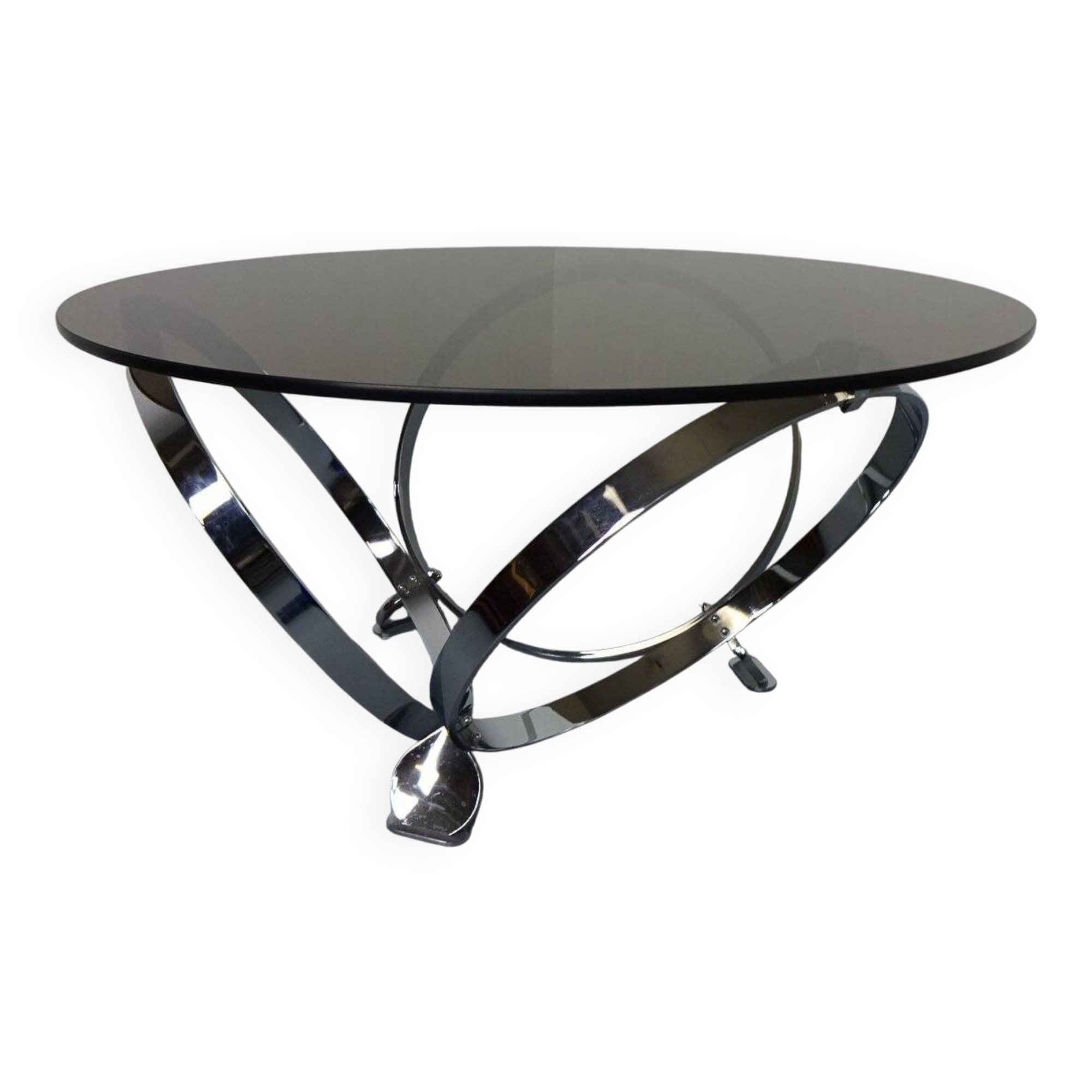 Space Age Glass Coffee Table by Knut Hesterberg for Ronald Schmitt, 1960s
