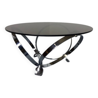 Space Age Glass Coffee Table by Knut Hesterberg for Ronald Schmitt, 1960s