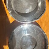 Two small dishes stamped Durousseau (Lyon)