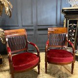Pair of empire period armchairs