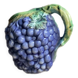 Pichet barbotine grappe de raisins