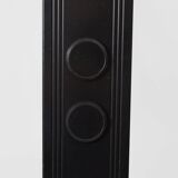 Floor lamp in steel black floor marked "E".