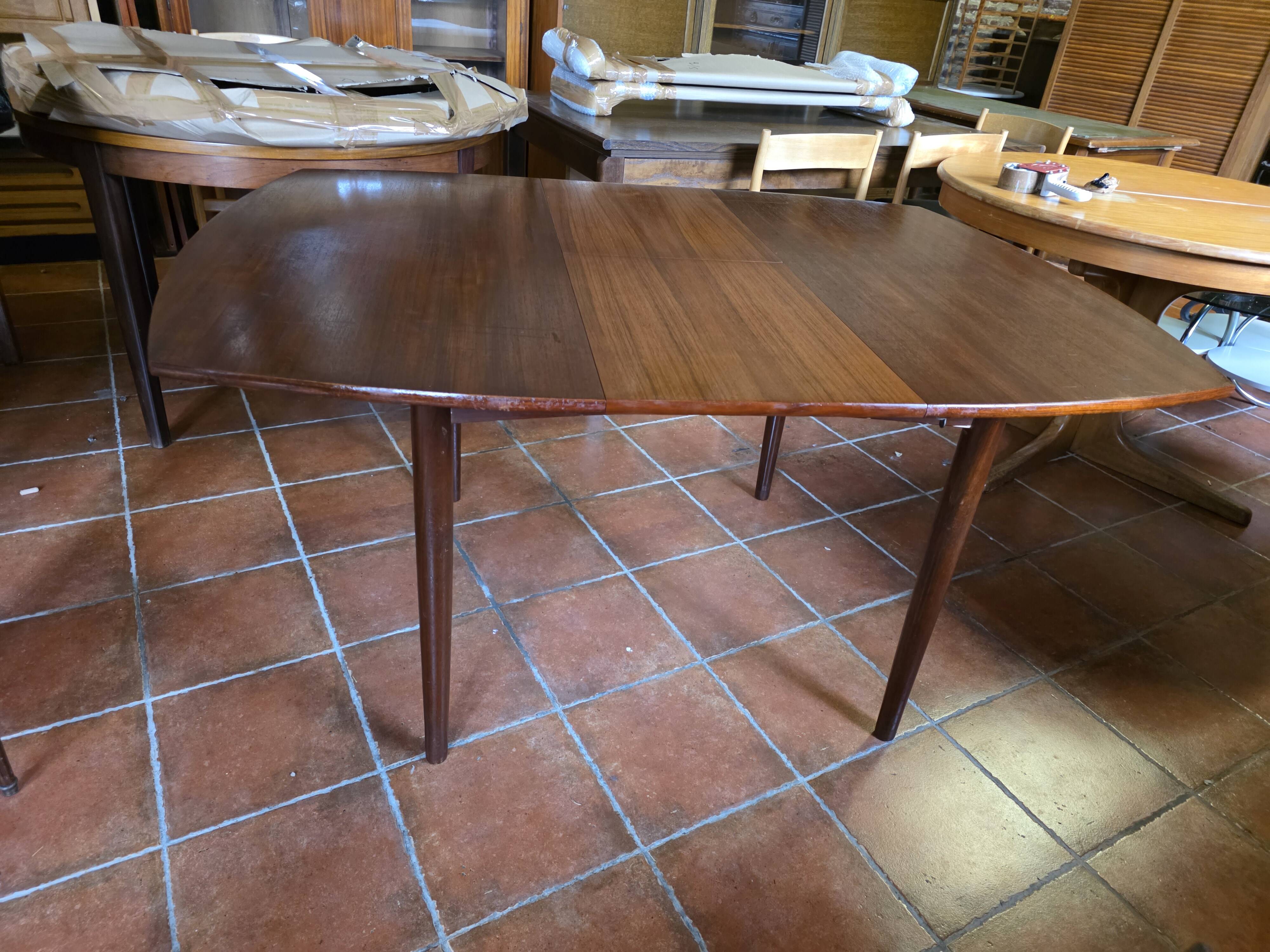 Scandinavian extendable teak table from the 1960s (butterfly extension)