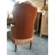Late 20th-Century Dralon Velvet Upholstered Walnut Armchair