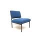 3x Vintage blue armchairs from the 1970s
