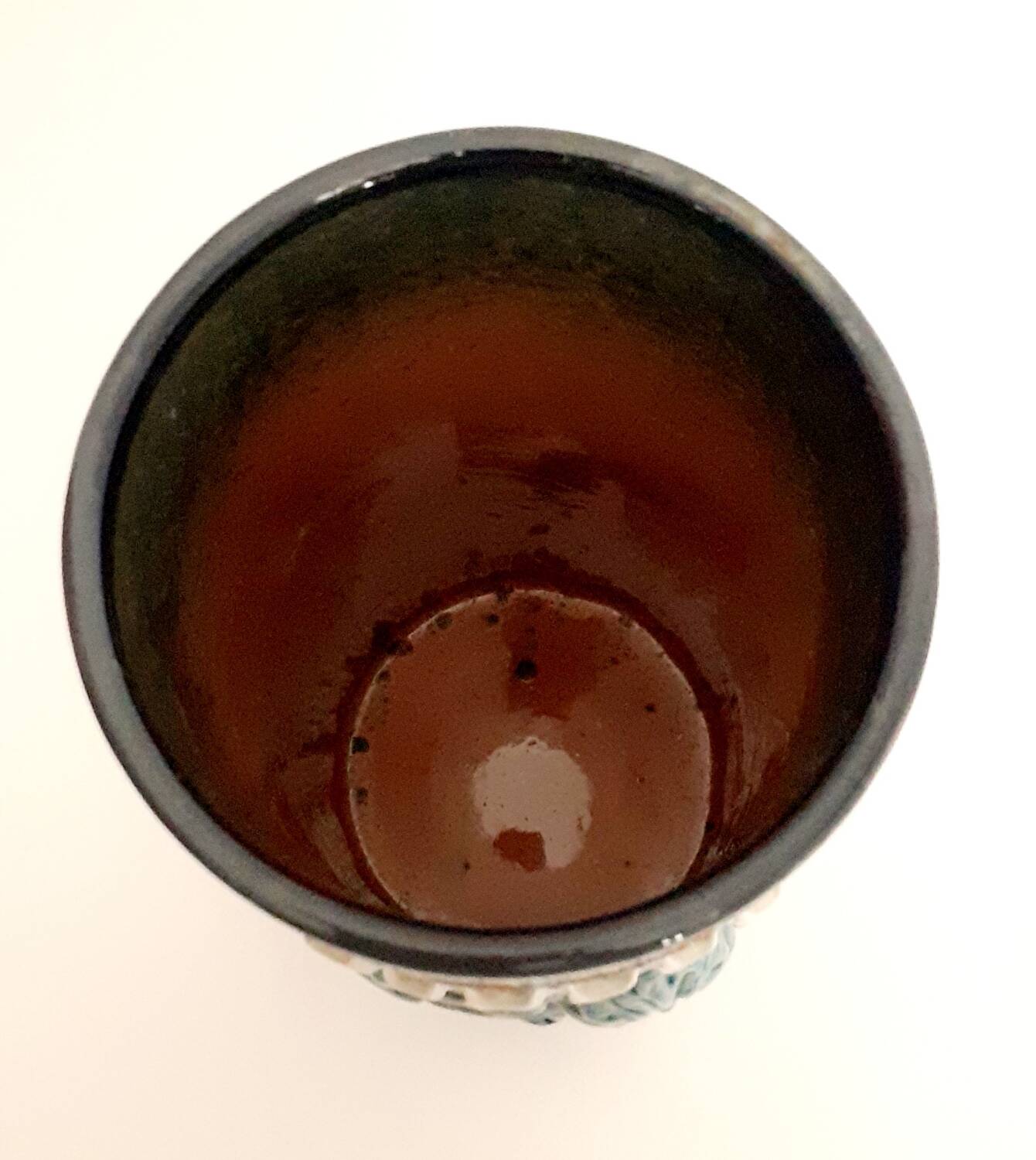 Ceramic roller vase, Italy 1970