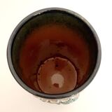 Ceramic roller vase, Italy 1970