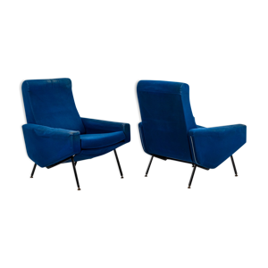 paire de fauteuils Troïka design Paul Geoffroy, éditions Airborne, années 1960