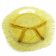 Modernist appetiser platter, yellow glass, designed by J. S. Drost, Poland, 1970s