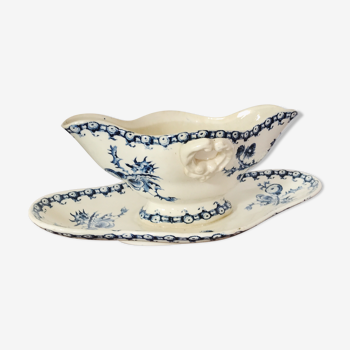 Sausage pattern Thistles - Opaque porcelain of Gien