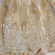 Pair of vintage globes for lighting - amber glass