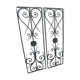 Wrought iron grid pair