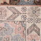 4x7 red & beige vintage rug, 122x207cm