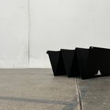 Postmodern Italian metal magazine rack, 1980s