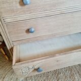 Raw Art Deco chest of drawers details compass feet