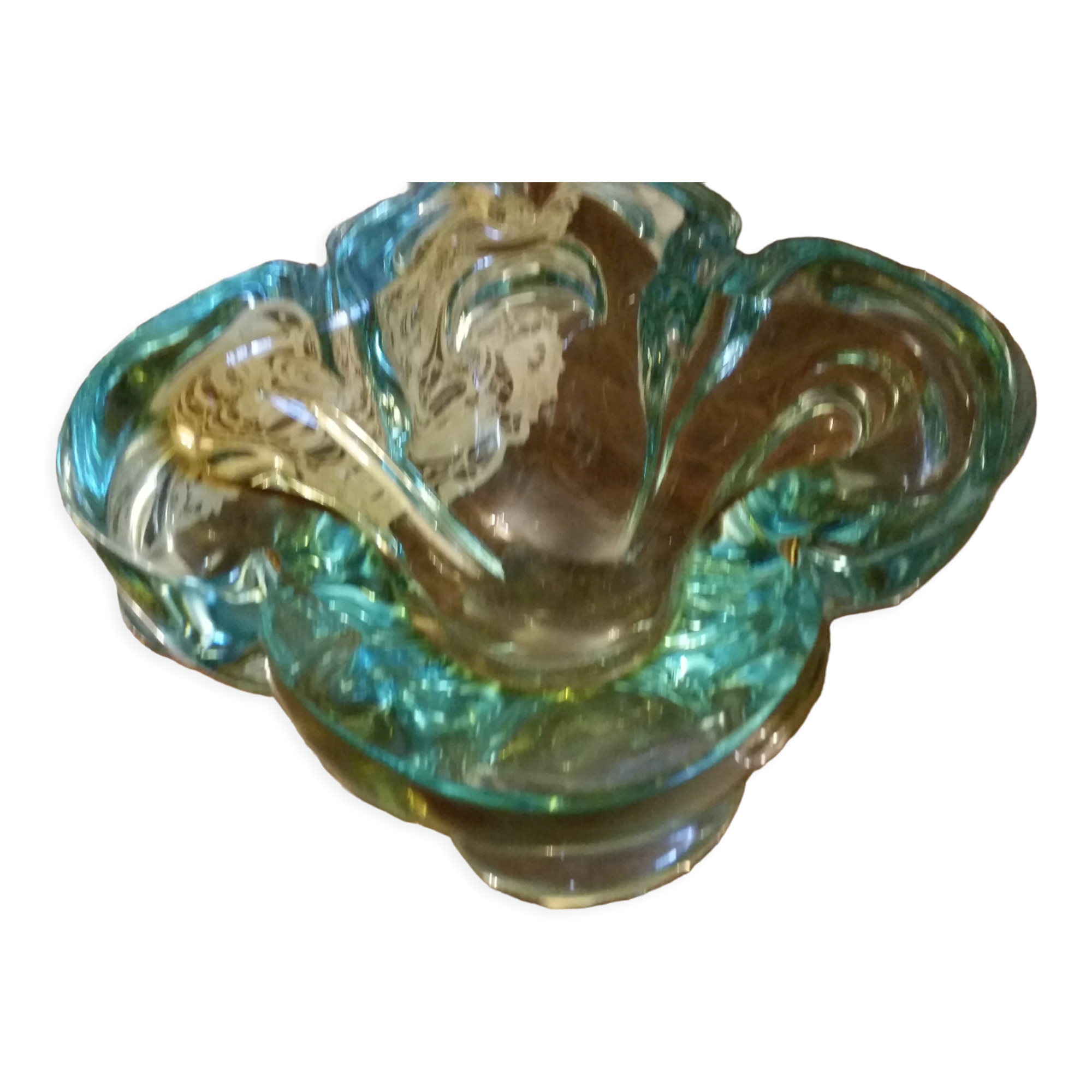 Murano crystal ashtray