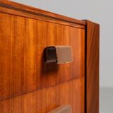 Italian sideboard or chest of drawers in teak Italy 1960