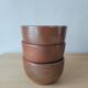 Set of 3 artisanal stoneware bowls