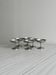 6 stainless steel footed bowls