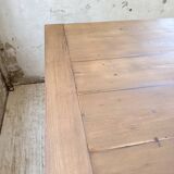 Table de ferme en pin et chêne