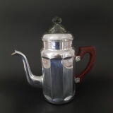 Cafetière ancienne chrome et bakélite