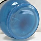 Vintage blue glass lamp 70