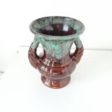 Vase vintage en céramique émaillée