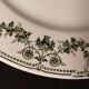 Set of 4 antique flat plates in half-porcelain from Badonviller