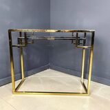 Vintage brass and chrome console by Belgochrom, 1970s