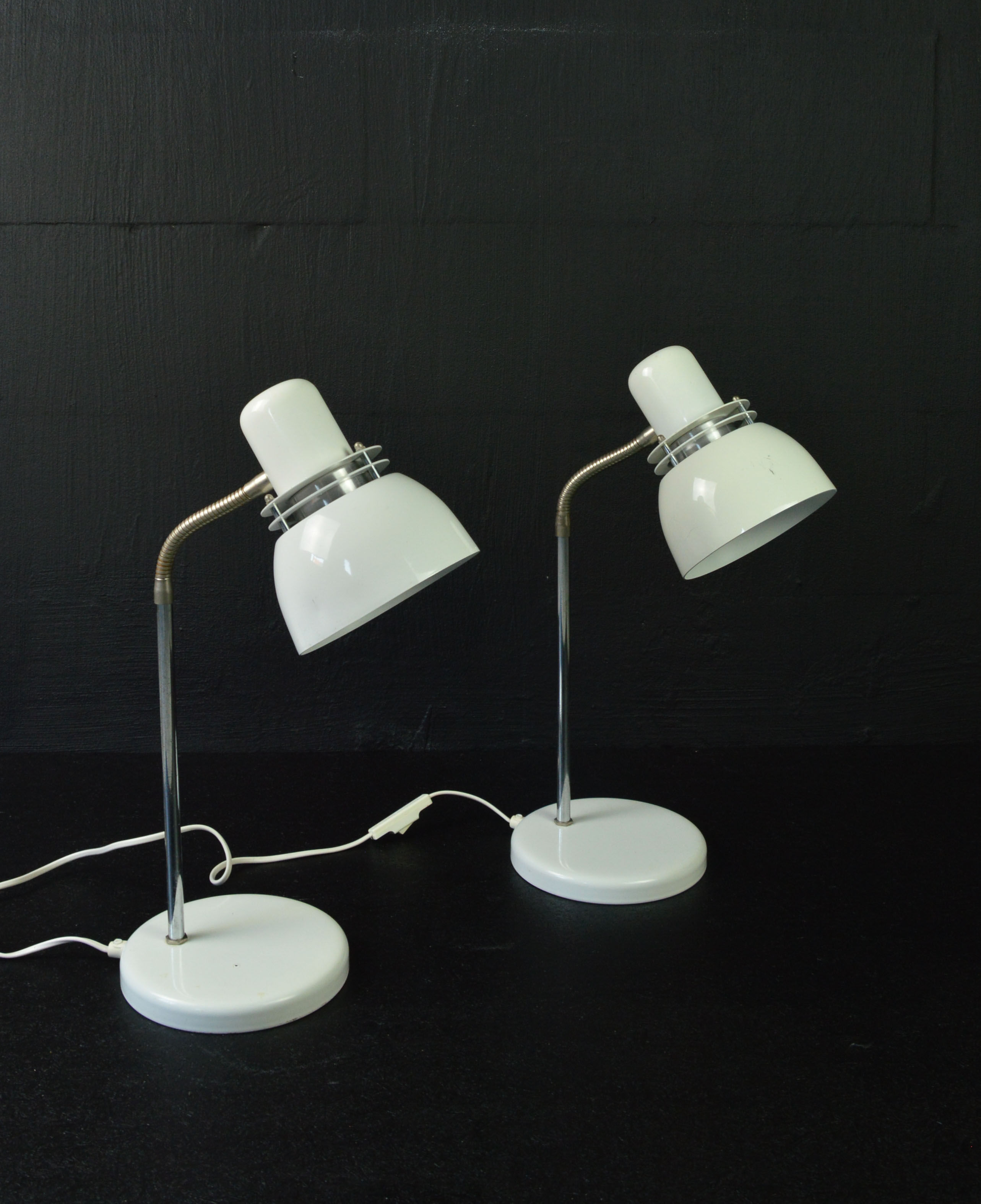 Paire de lampes de bureau Belid, années 1970