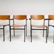 6 chaises empilables par Gijs van der Sluis, 1970