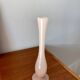 Slender pale pink opaline vase from the 50s and 60s
