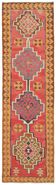 Turkish Handwoven Vintage Herki Kilim 98 cm x 326 cm