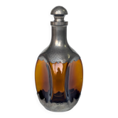 Décanteur, carafe, bouteille ambrée - étain, Verre - ZEISTER PEWTER