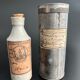 RARE Mercury stoneware pharmacy bottle