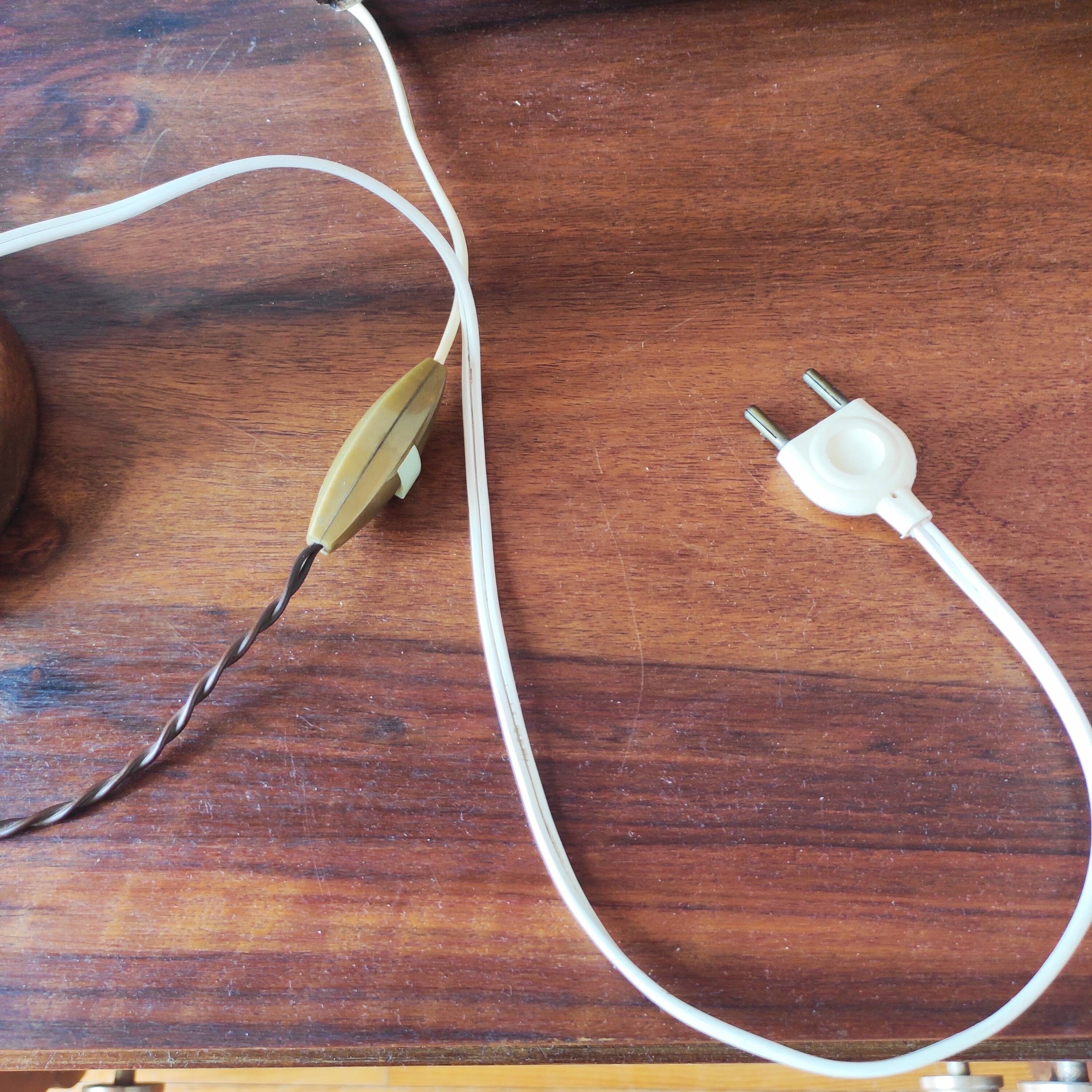 Vintage wooden lamp 1950/60 brutalist design