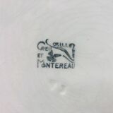 6 Dinner Plates, Creil and Montereau – Carnation model.