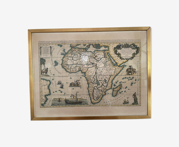 Cadre ancien carte Afrique