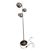 Chrome floor lamp space art 80s