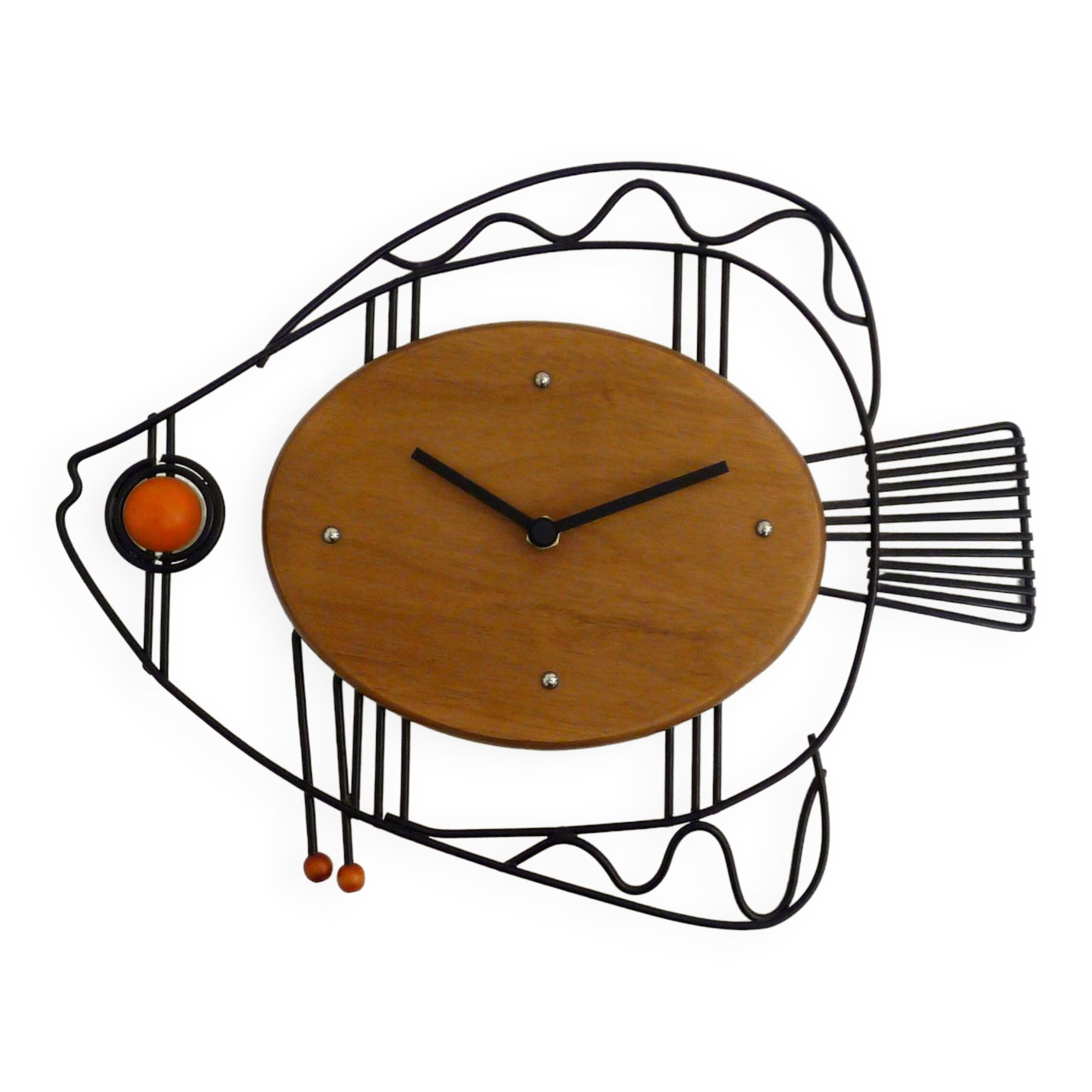 Fish midcentury clock