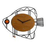 Fish midcentury clock