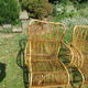 Paire fauteuils rotin vintage