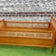 Bed wood and rattan 1960