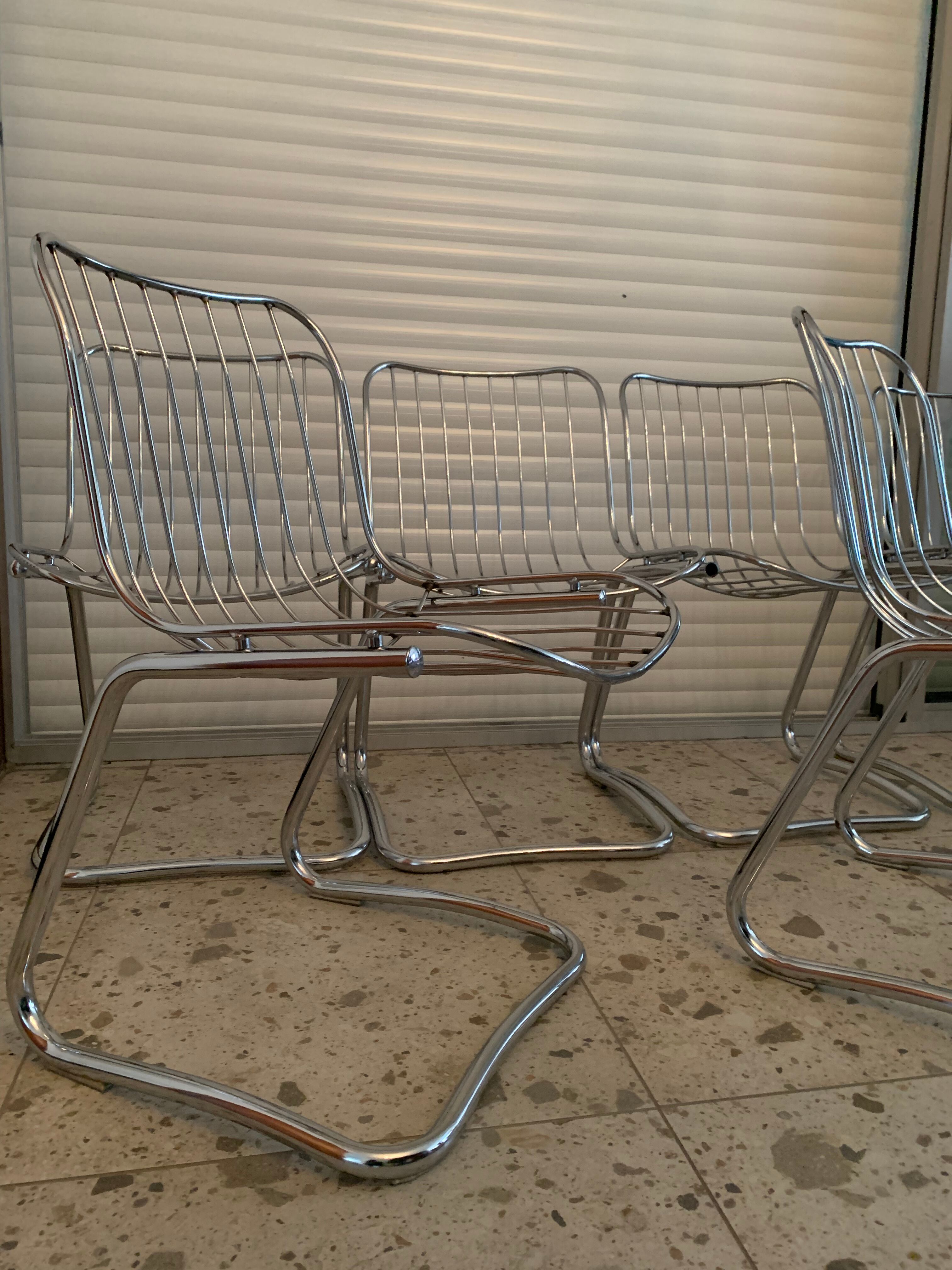 Metal basket chairs
