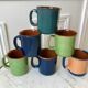 Set of 6 cups / mugs in vintage pottery