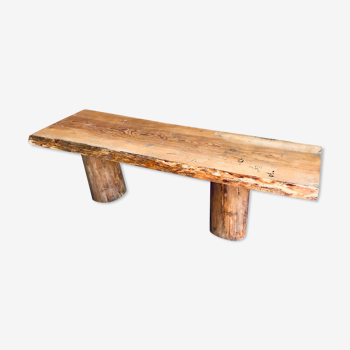 Bench in raw wood